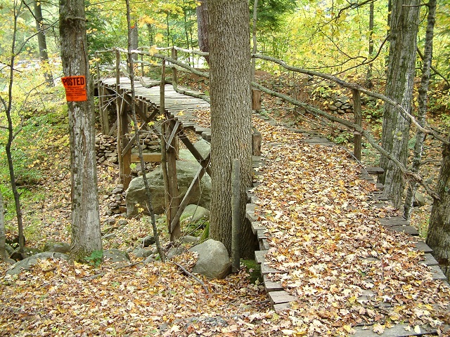 Bridge Over The Stream Beside House