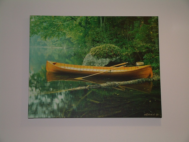 Guideboat Picture In Adirondack Library, PSC, NY