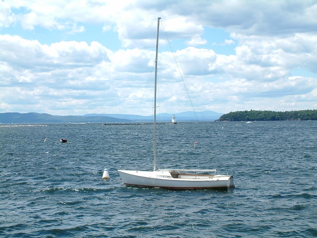 Sailboat On Lake Champlain