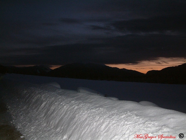The High Peaks From Adirondak Loj Rd With Flash