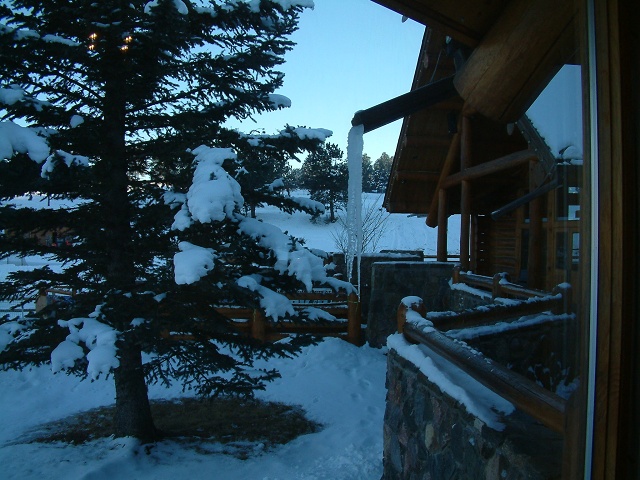 Ice At Evergreen Lake Lodge
