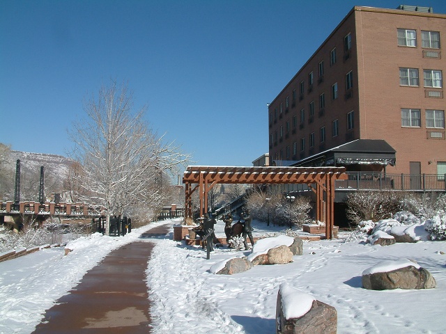 North Side Of The Golden Hotel And Pathway, Golden, CO