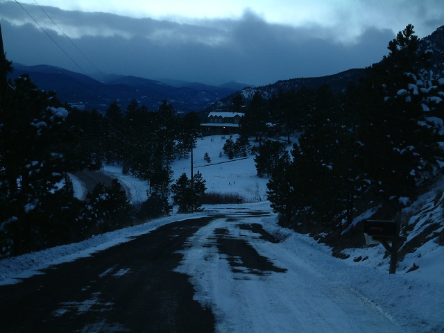Storm Clouds Descending Along Mt Evans