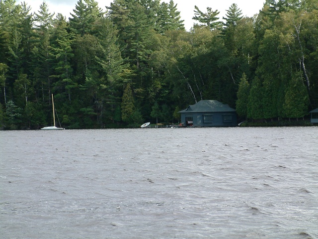 John Quenell's Boathouse On Lower St. Regis Lake 1