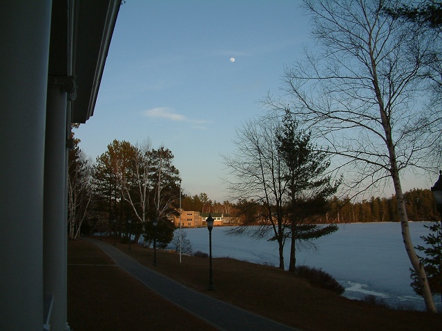 Sunset And Moon From Blum (Baker House) Front Porch